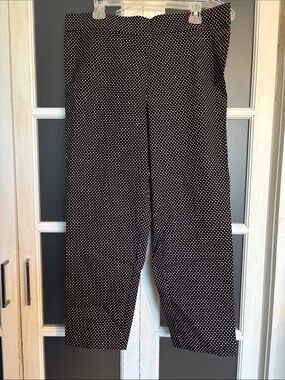 Black Polka Dot cropped Pants